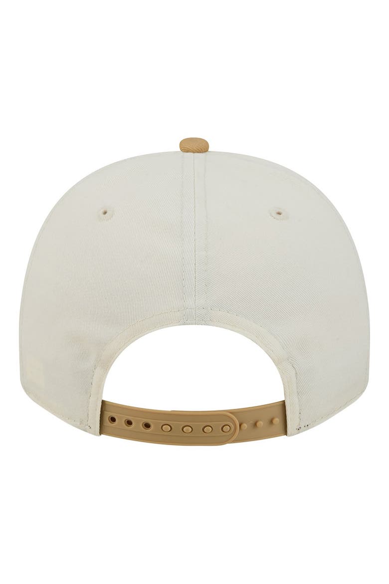 Men's New Era Cream Los Angeles Dodgers Club 9FIFTY A-Frame Snapback Hat, Alternate, color, Cream