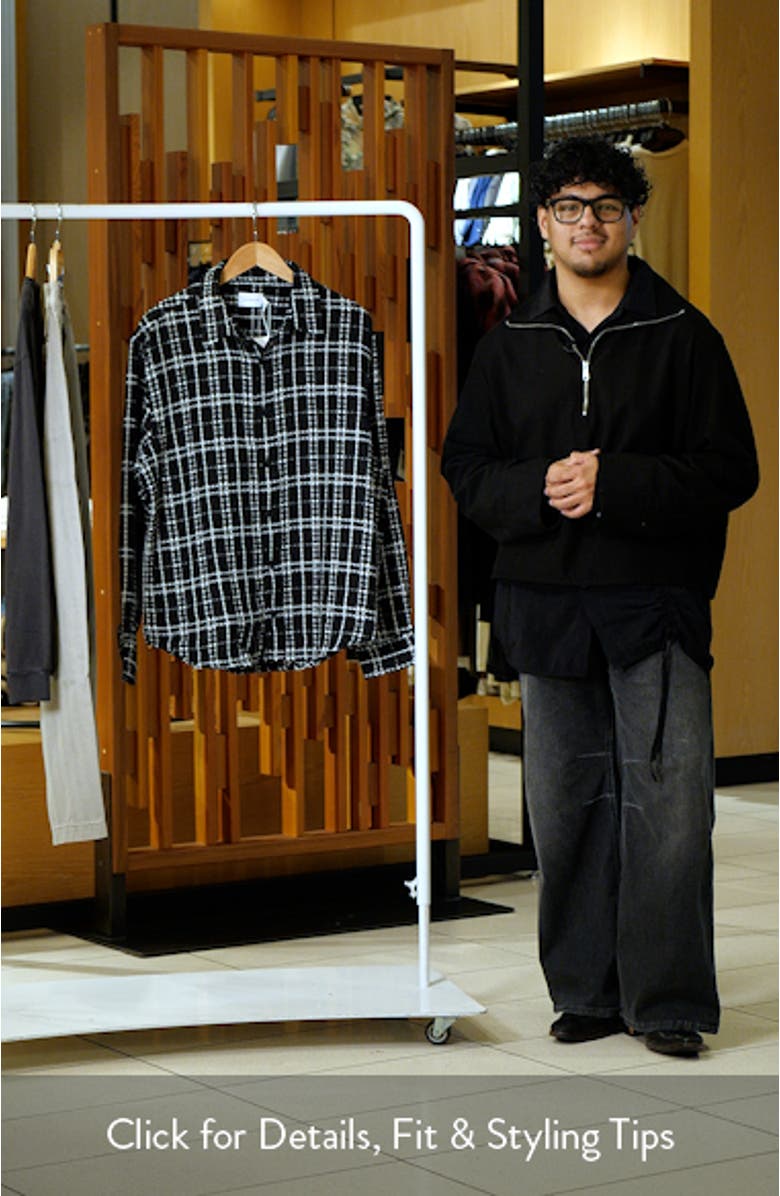 Textured Check Overshirt, sales video thumbnail