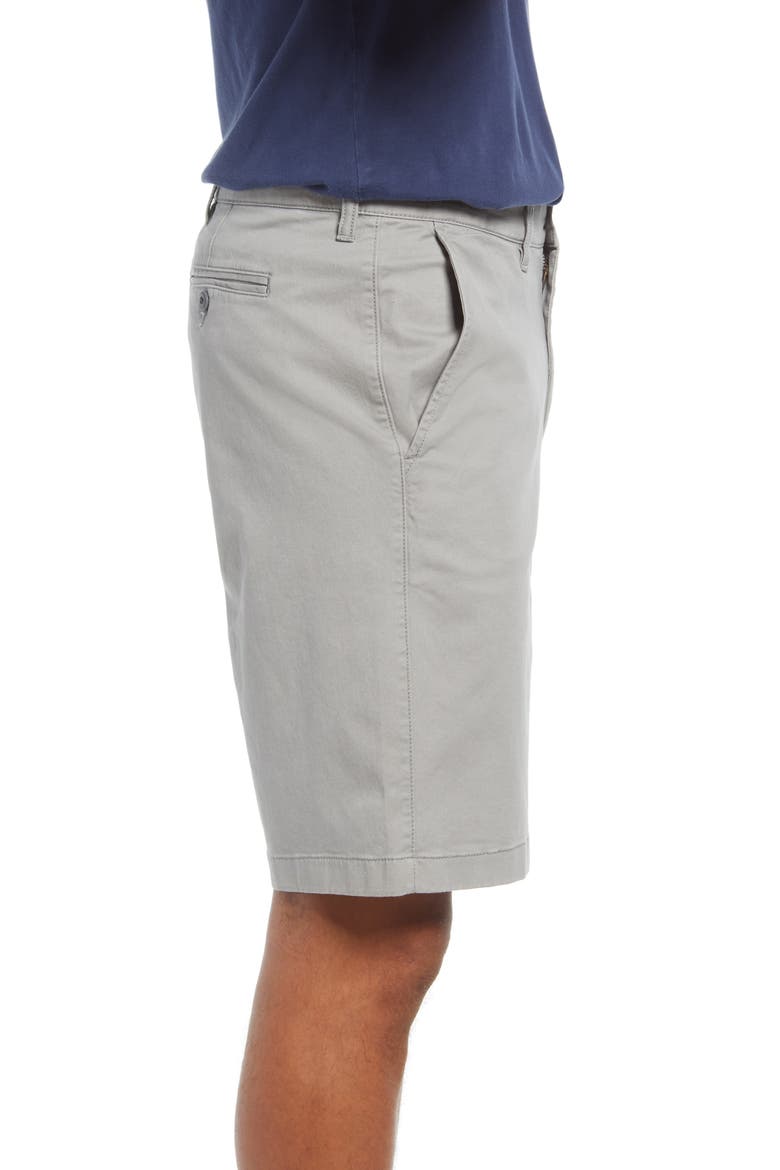 Men's Lakewashed Stretch Khaki Shorts, Alternate, color, MINERAL GRAY