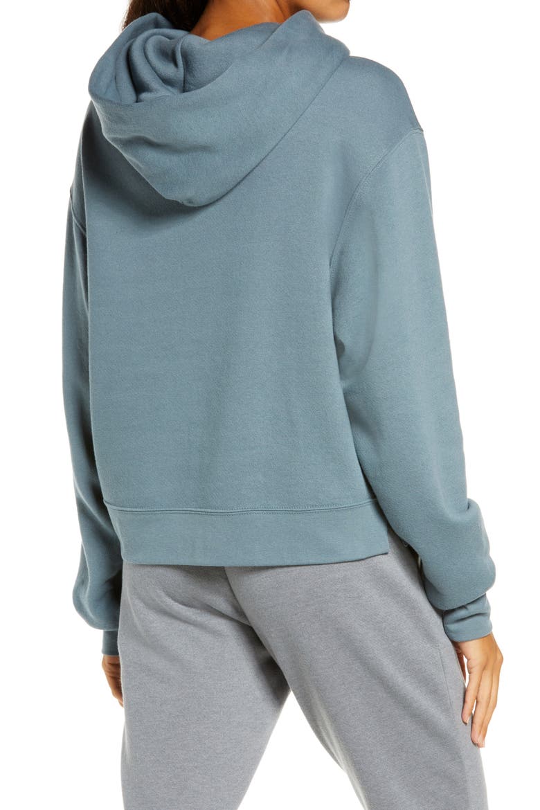Cali Fleece Hooded Sweatshirt, Alternate, color, BLUE WEATHER