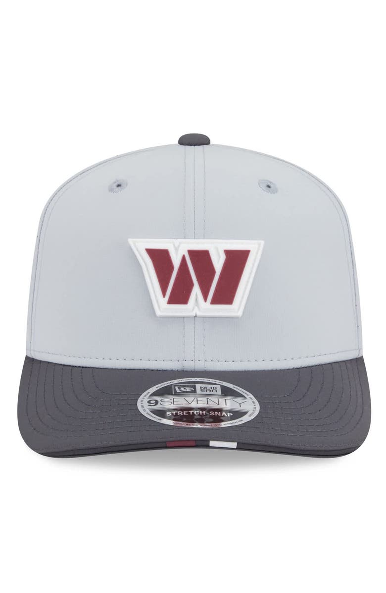 New Era Men's New Era  Gray/Graphite Washington Commanders 2025 NFL Training Camp 9SEVENTY Adjustable Hat, Alternate, color, 
