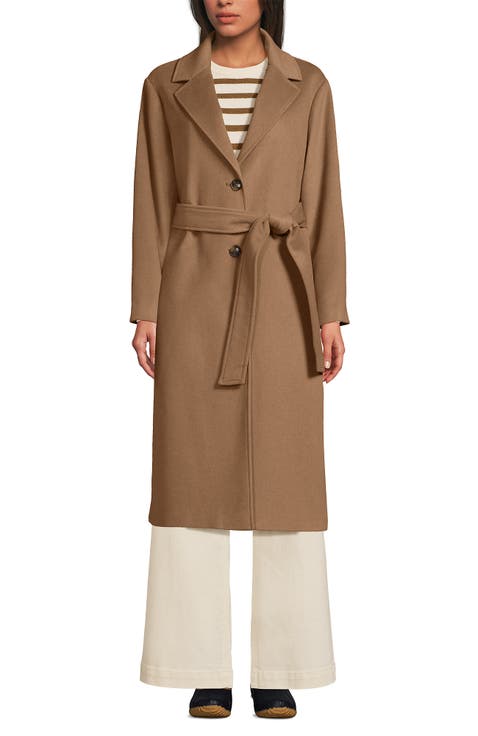 Wool Wrap Long Coat