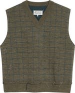 Maison Margiela Check Virgin Wool Sweater Vest