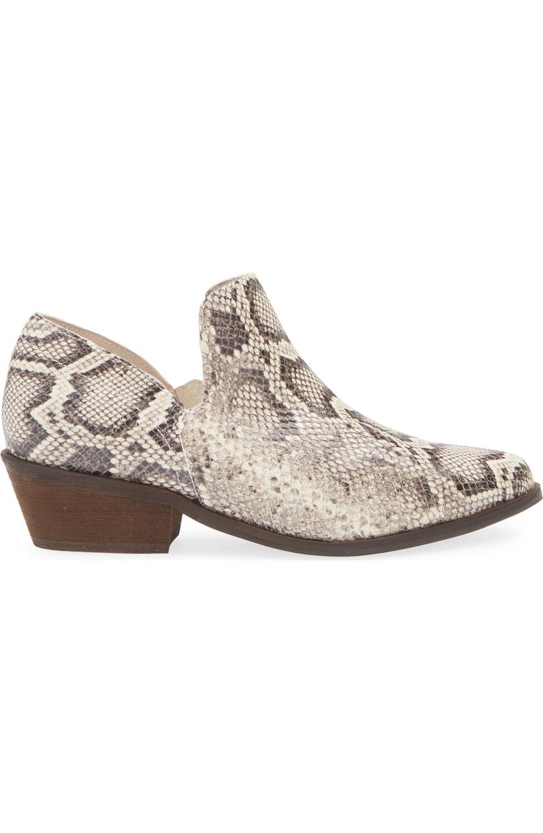 Chocolat Blu Cori Ankle Bootie, Alternate, color, Light Brown Embossed Snake