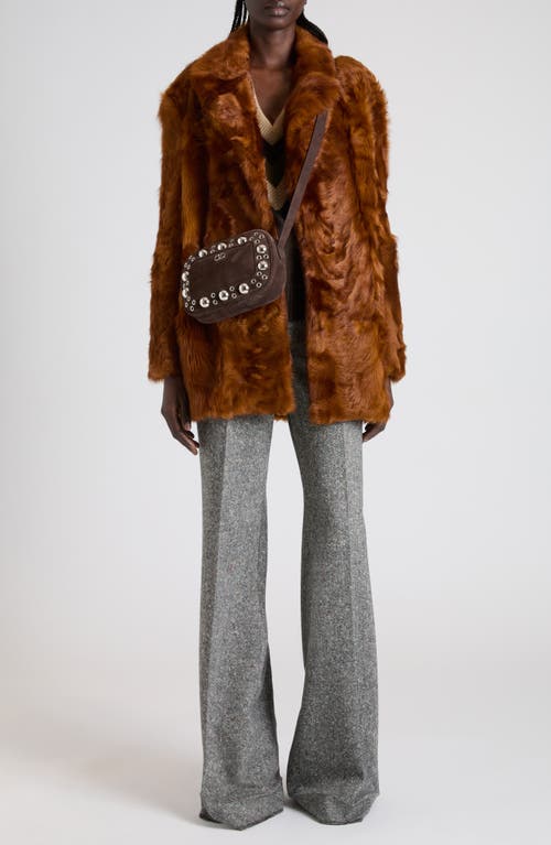 Valentino High-rise Wide-leg Trousers Featuring Pockets In Gray