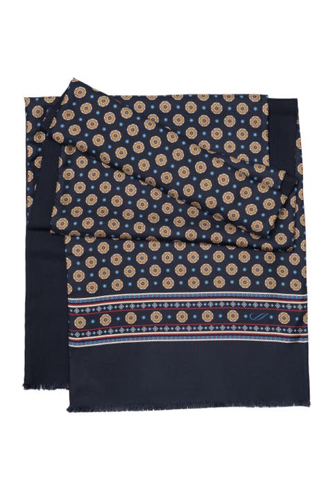 Palatino - Wool Backed Silk Scarf for Men