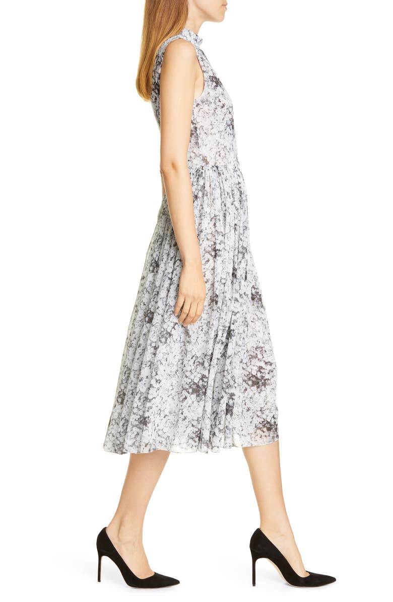Adam Lippes Baby's Breath Print Midi Dress, Alternate, color, 