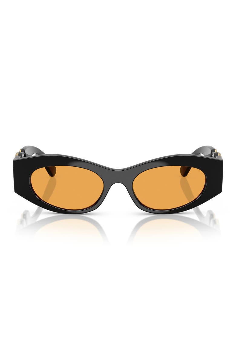 51m Cat Eye Sunglasses, Main, color, BLACK / ORANGE