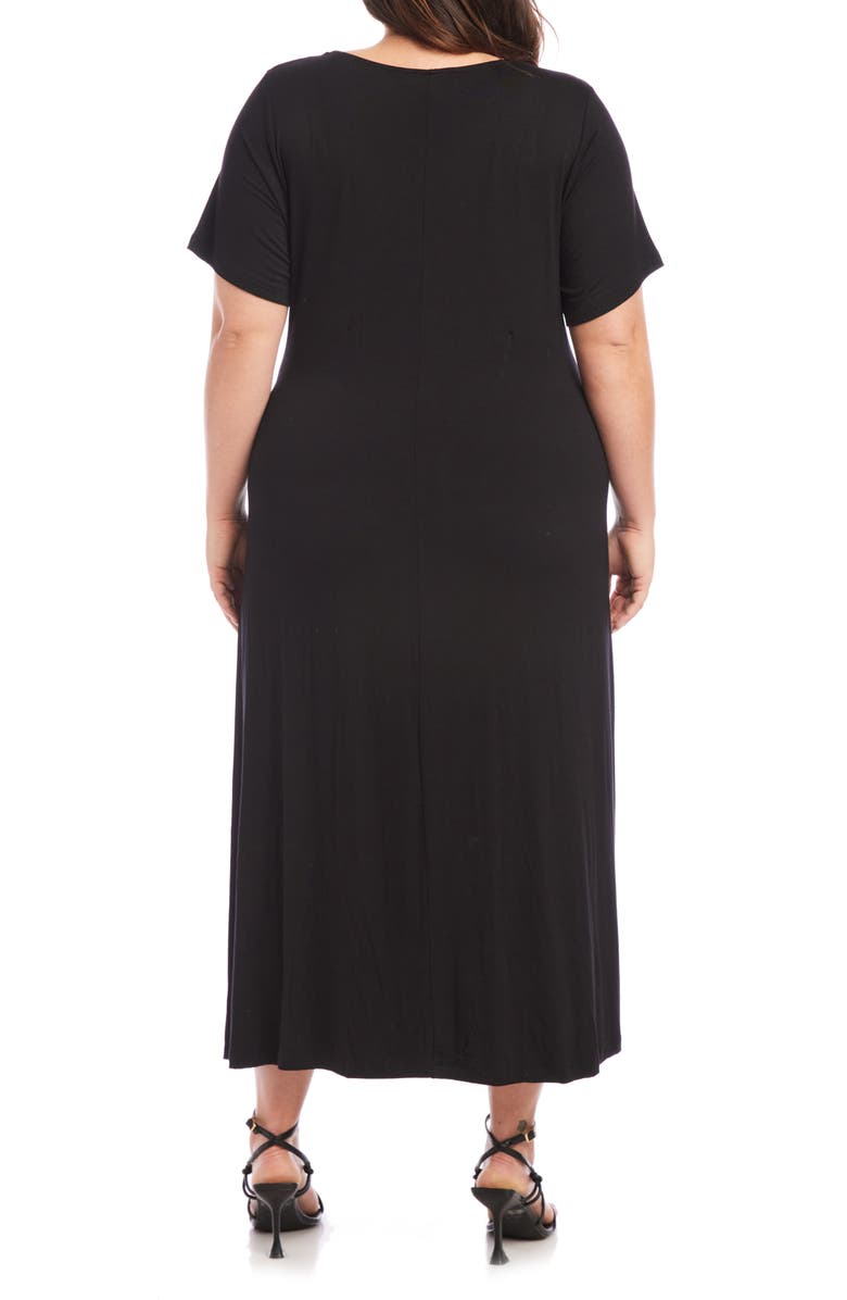 Karen Kane Faux Wrap Midi Dress, Alternate, color, 