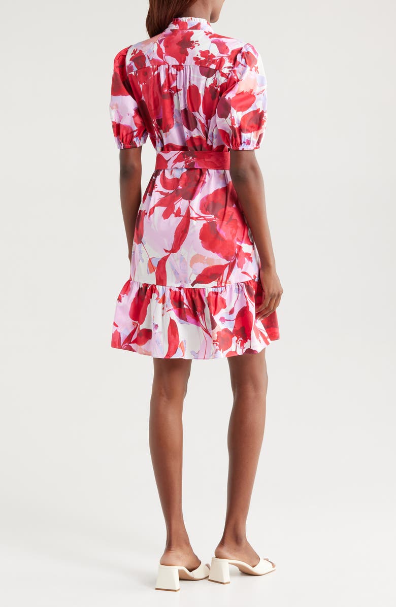 Julia Jordan Floral Puff Sleeve Shirtdress, Alternate, color,