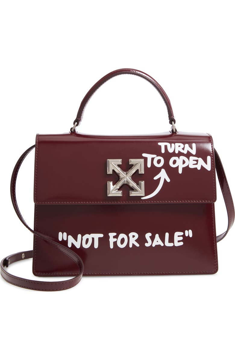 Off-White Jitney 2.8 Turn to Open Leather Bag, Main, color,