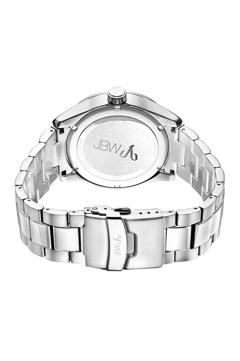 Men's Bond Stainless Steel Diamond Watch, 44mm - 0.09 ctw, Alternate, color, SILVER