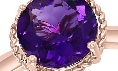 Effy 14k Rose Gold Amethyst & Diamond Ring In Gold