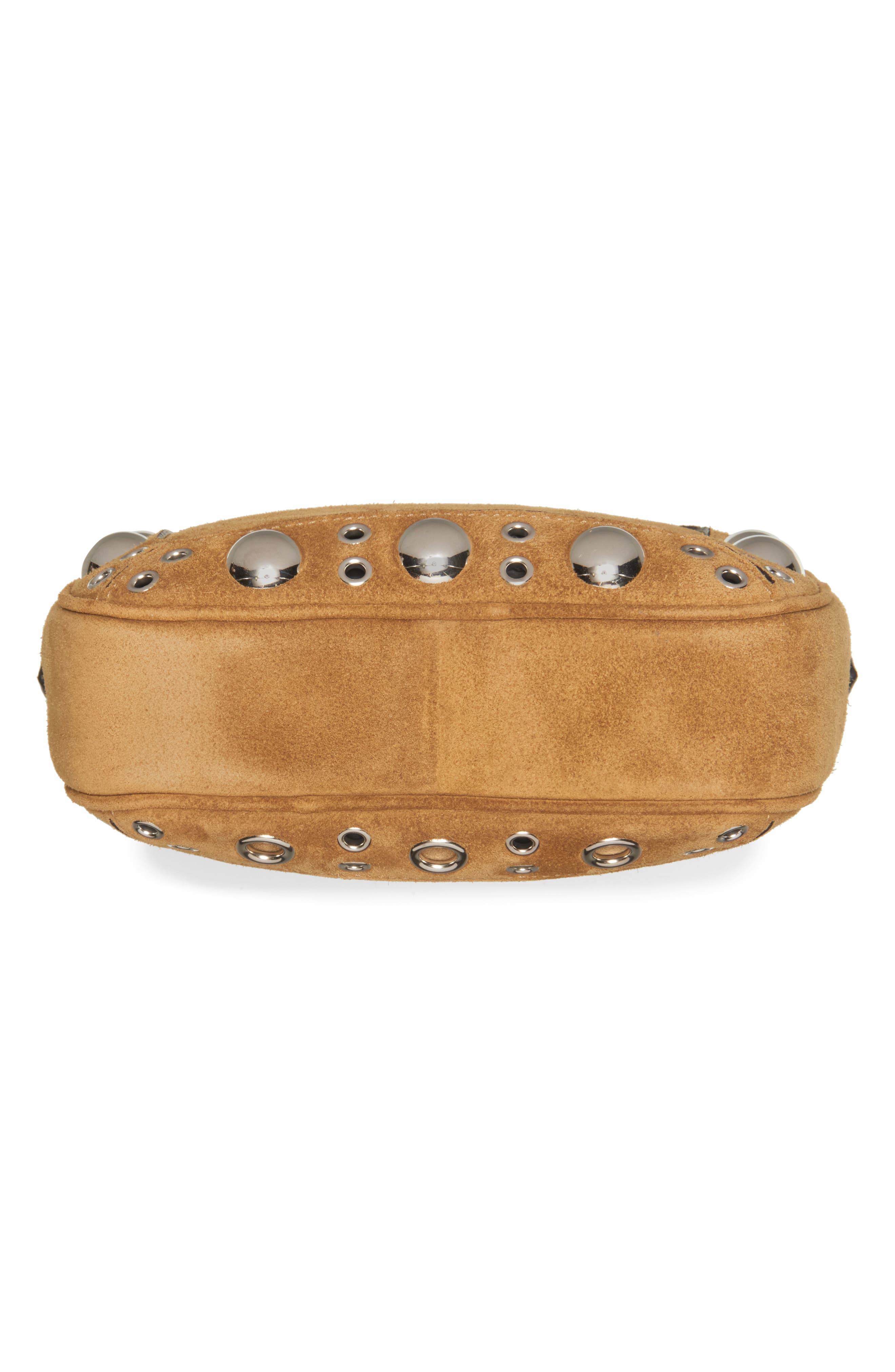 Valentino Garavani Nellcôte Studded Suede Crossbody Bag, Alternate, color, 