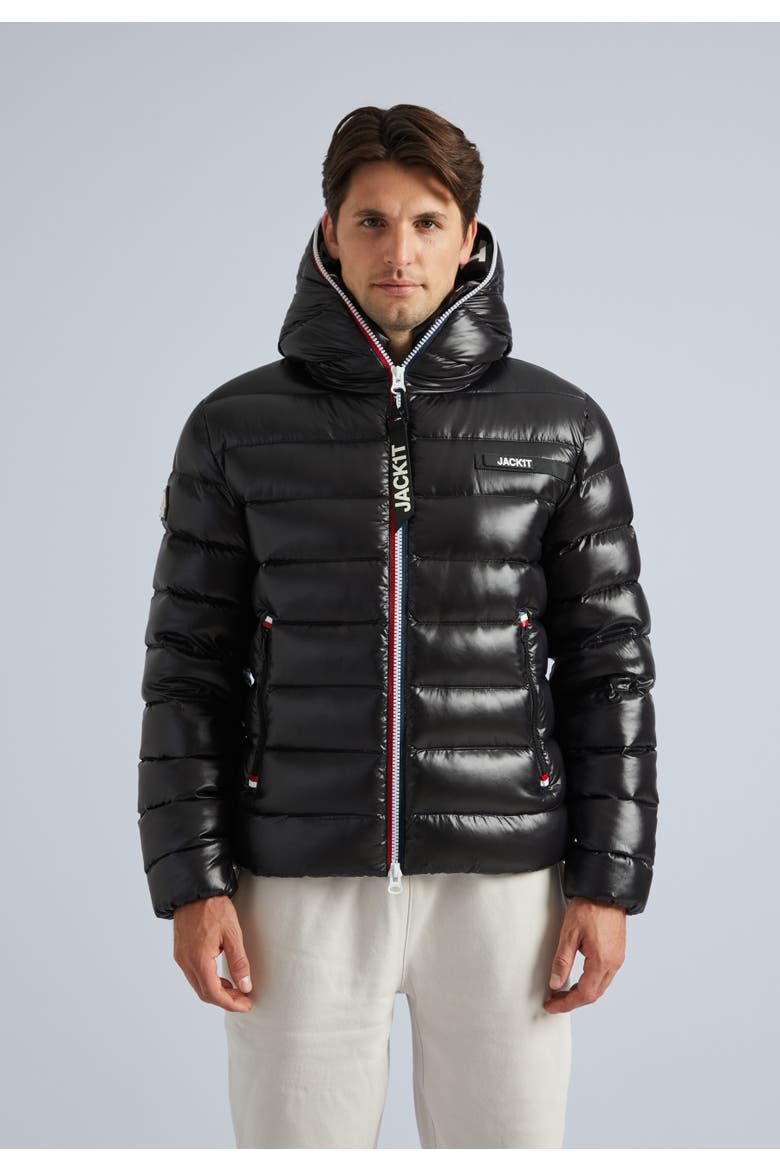 Hooded Insulated Puffer, Main, color, Black