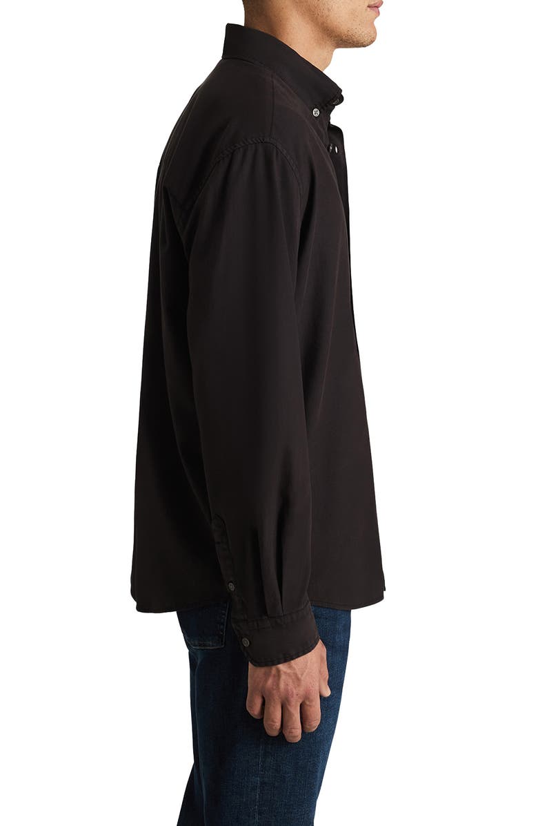 Mavi Jeans One Pocket Button Down Shirt, Alternate, color, Black Bean