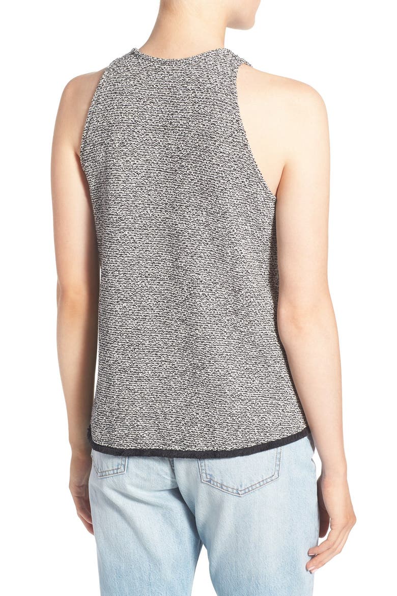 Swing Fringe Tank, Alternate, color, BLACK/ WHITE