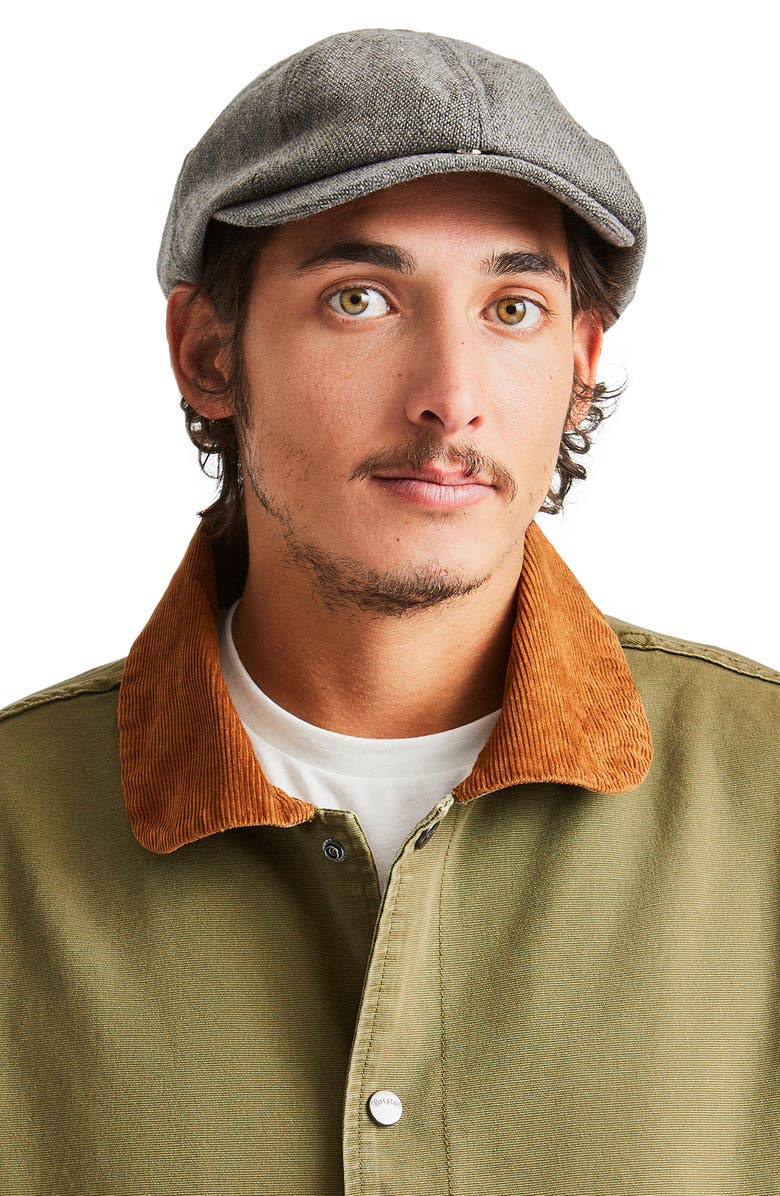 Brixton Brood Snap Driving Cap, Alternate, color, 