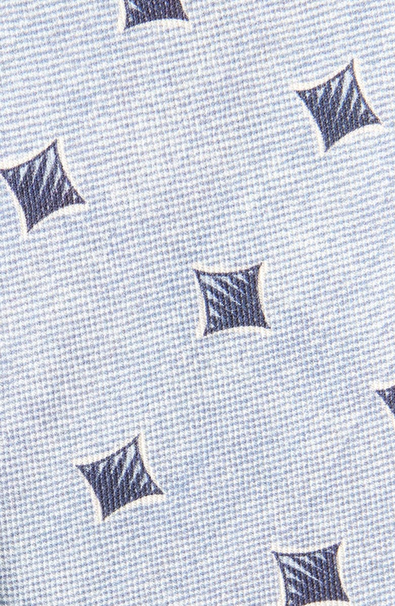 BOSS Geometric Cotton & Wool Tie, Alternate, color, Light Blue Pastel/ Purple