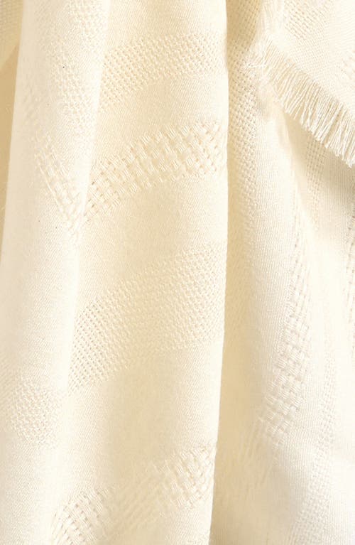 Max Mara Pirania Alpaca & Silk Scarf In White
