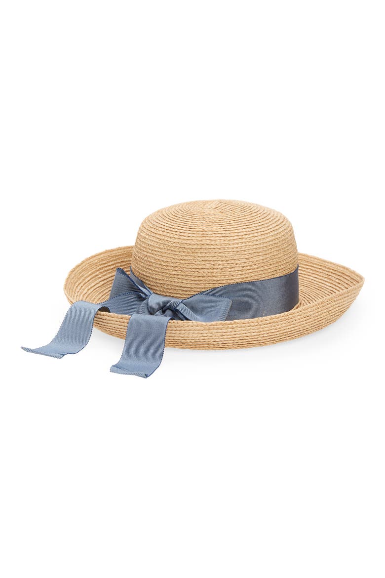 Newport Raffia Straw Hat, Alternate, color, NATURAL/ COASTAL