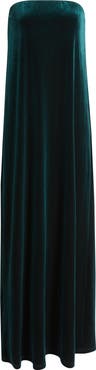 Lucy Paris Breanna Strapless Velvet Gown