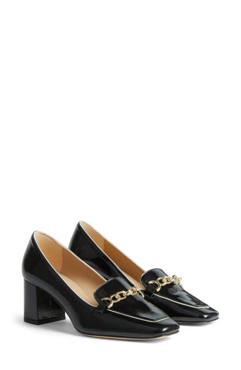 Medallion Heel Loafer