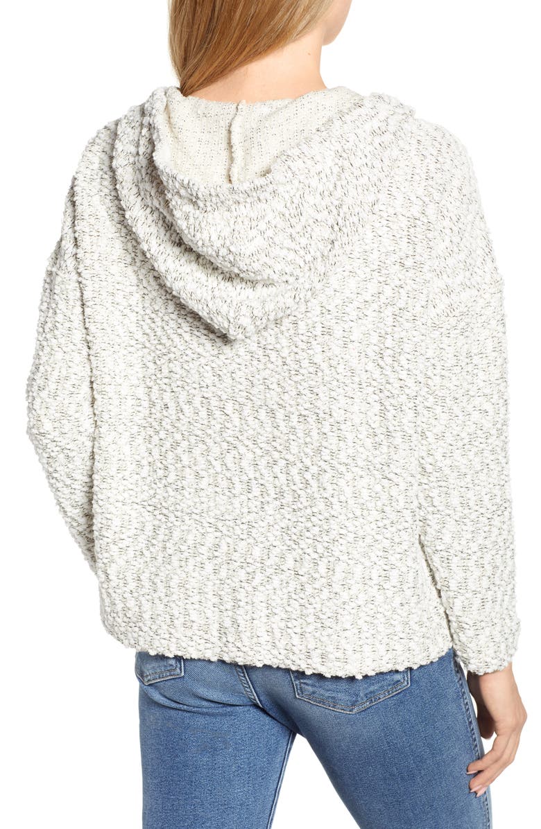 Lou & Grey Tweed Knit Hoodie, Alternate, color, 