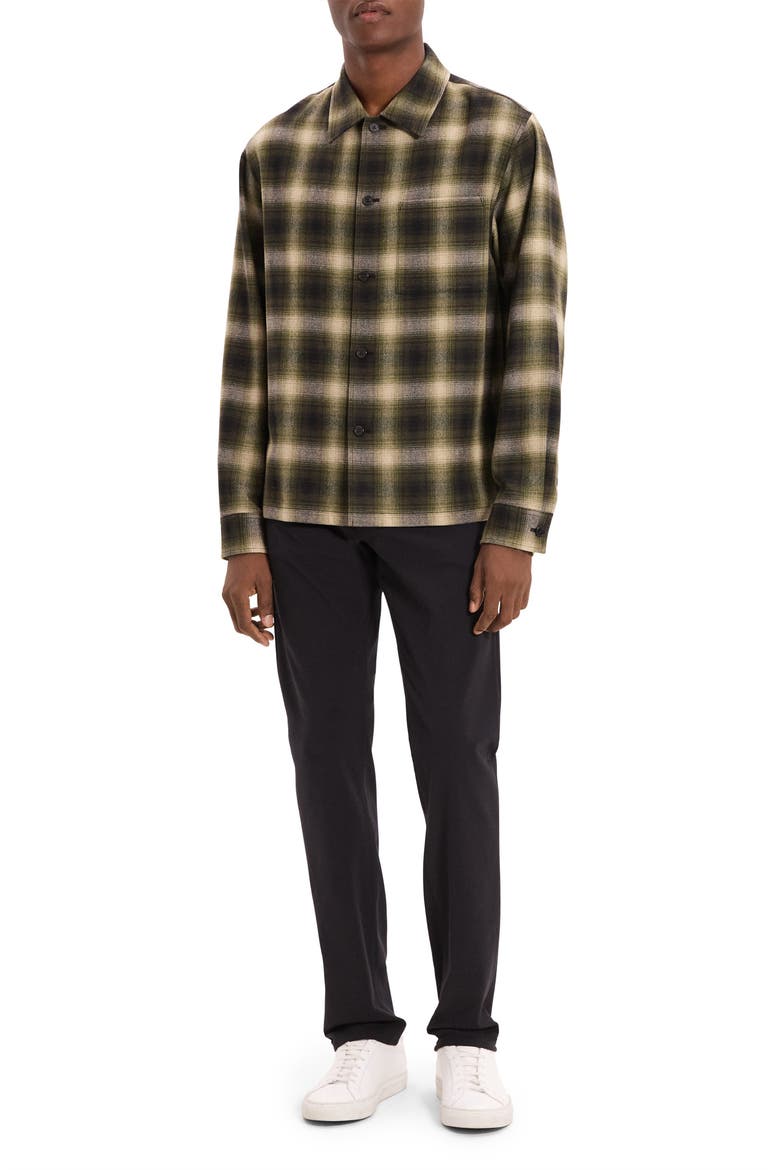 Plaid Button-Up Shirt, Alternate, color, TARMAC MULTI