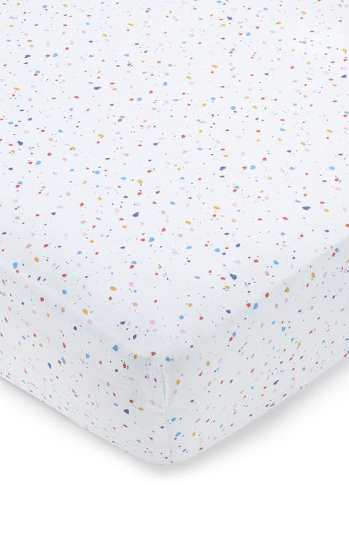 Domani Home Cotton Crib Sheet In Terrazzo