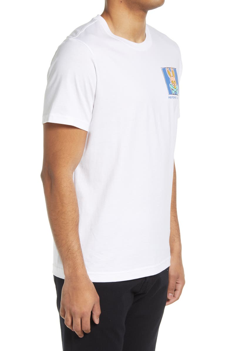 Psycho Bunny Men's James Bunny in a Box Cotton Graphic Tee, Alternate, color, 