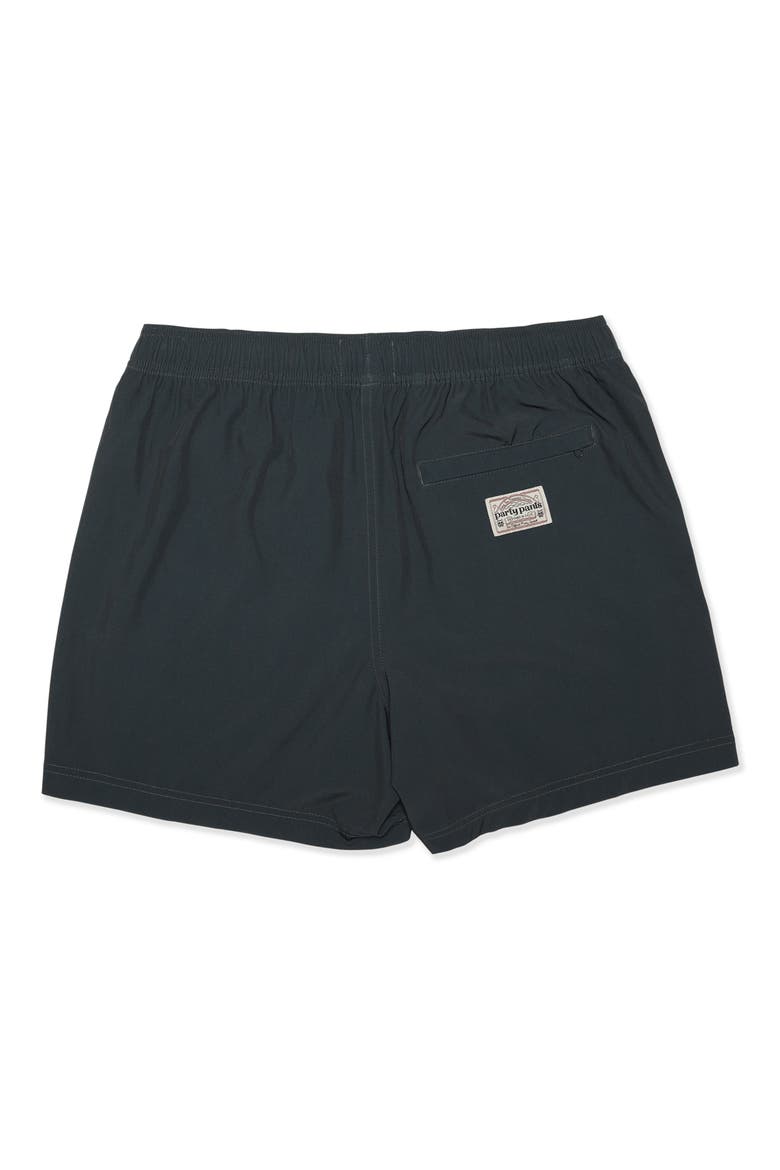 Solid Game Changer 5-Inch Swim Trunks, Alternate, color, BLACK