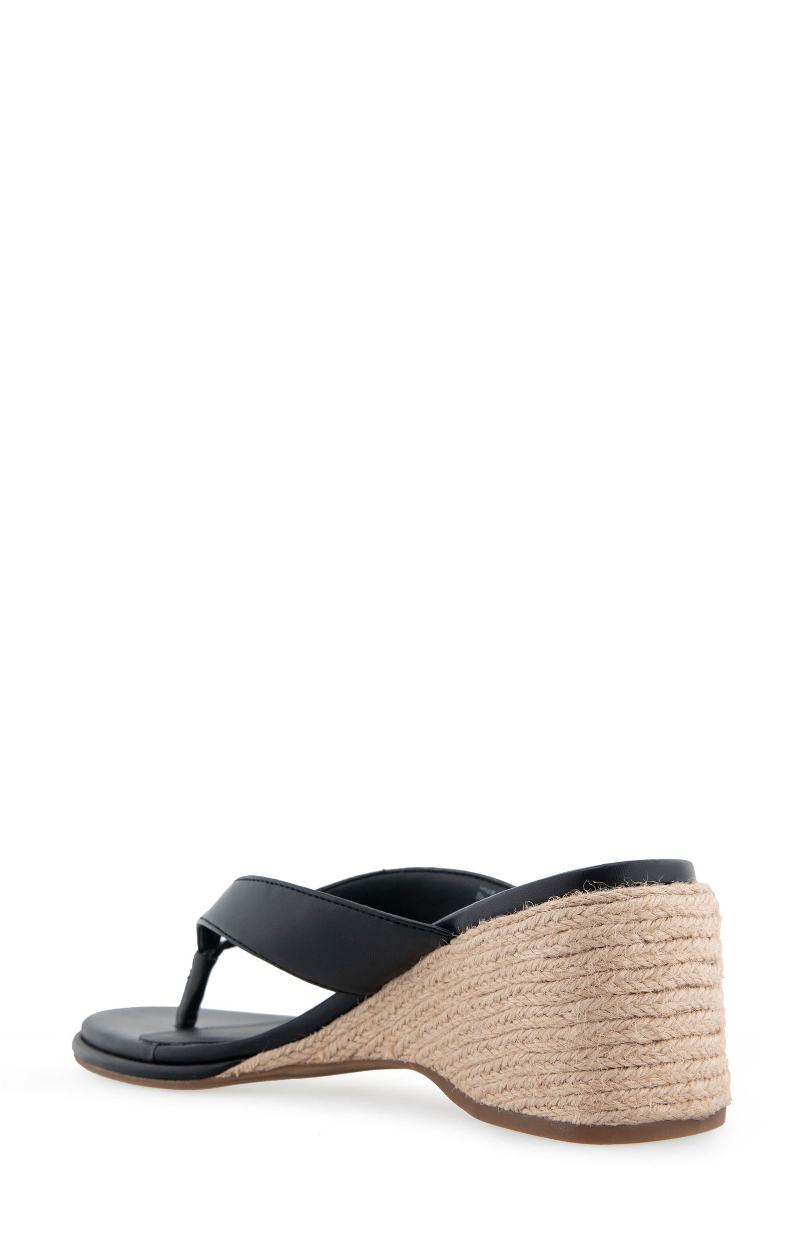 Aerosoles Nero Espadrille Wedge Flip Flop, Alternate, color, 