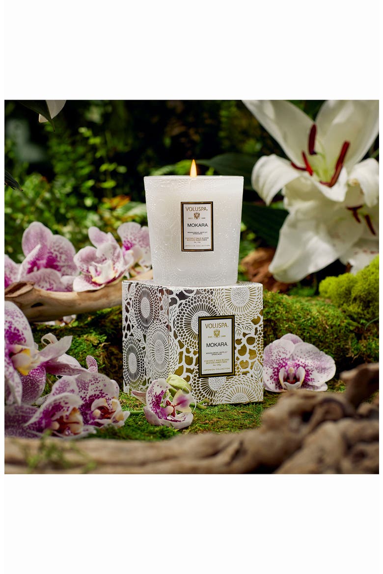 Mokara Boxed Classic Candle, Alternate, color, WHITE