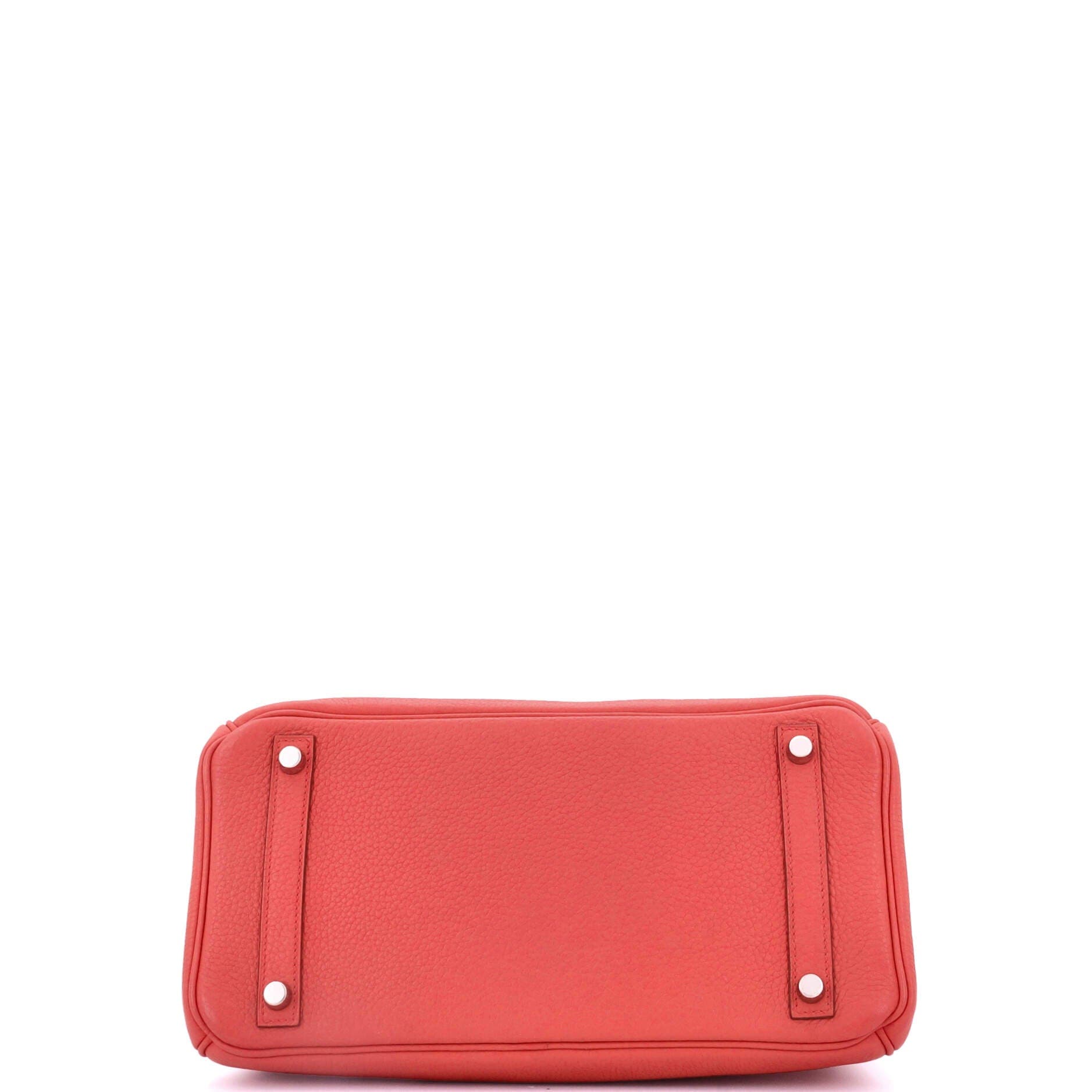 Pre-Owned Hermes Birkin Handbag Pink Clemence with Palladium Hardware 30, Alternate, color, Bougainvillier