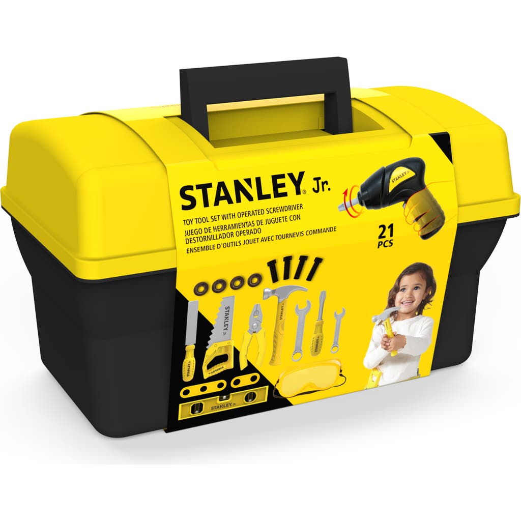 Stanley Jr. 21-Piece Pretend Play Toolbox in Yellow & Black  product