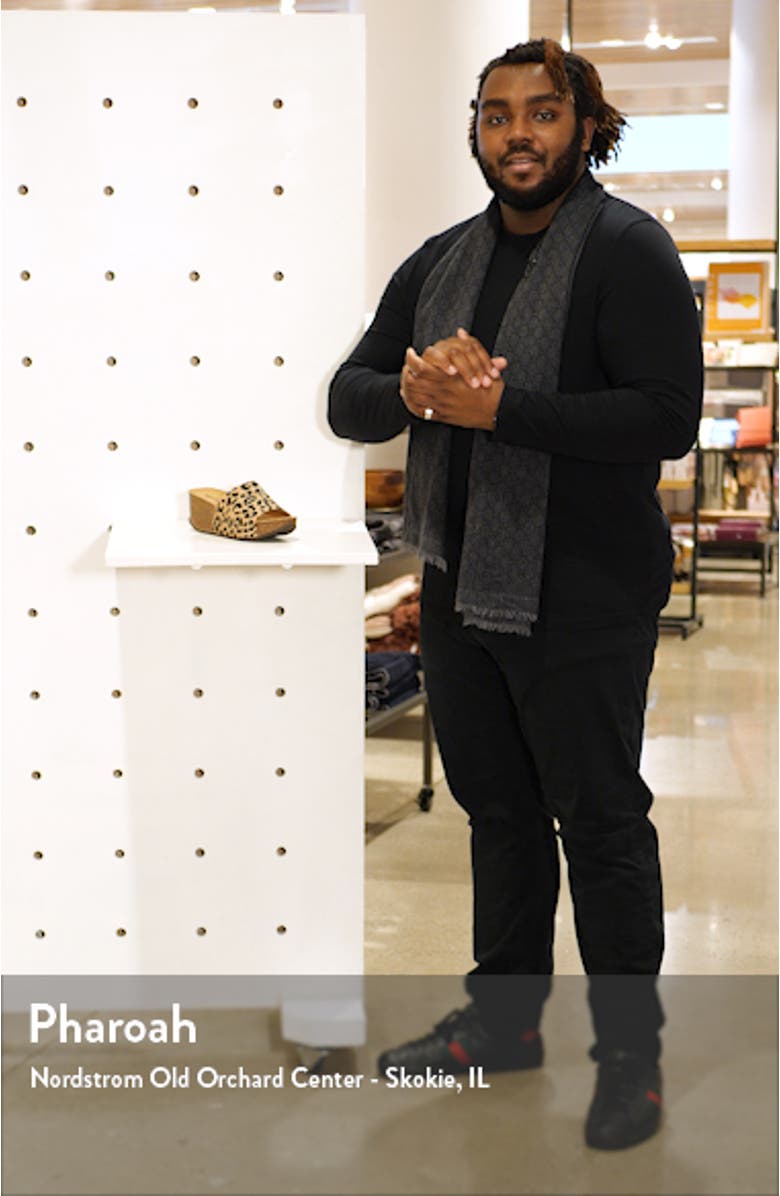 Abella Leopard Print Genuine Calf Hair Mule, sales video thumbnail