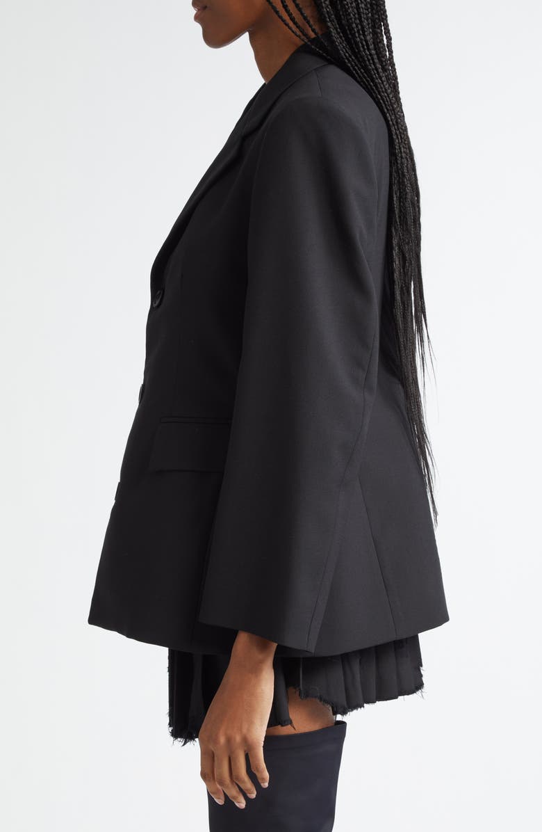 Hourglass Single Breasted Wool Grain de Poudre Blazer