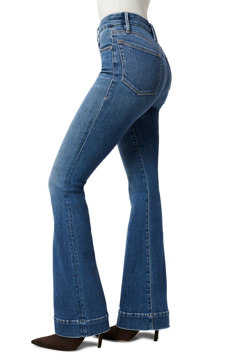 Good Legs High Waist V-Back Flare Jeans, Alternate, color, BLUE843