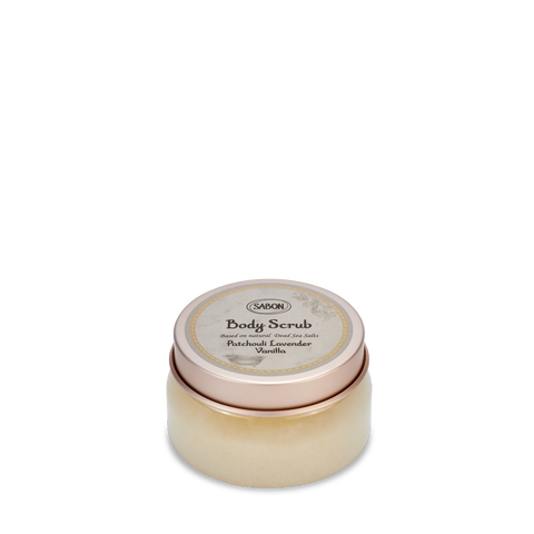 Body Scrub PET Jar Patchouli Lavender Vanilla 200gr