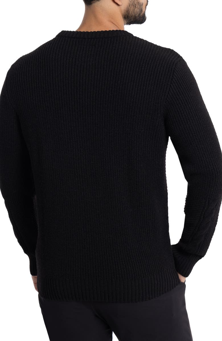 XRAY Mixed Knit Crewneck Pullover Sweater, Alternate, color, 