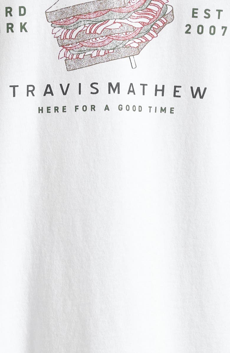 TravisMathew Kids' Y Founding Member Cotton T-Shirt, Alternate, color, White