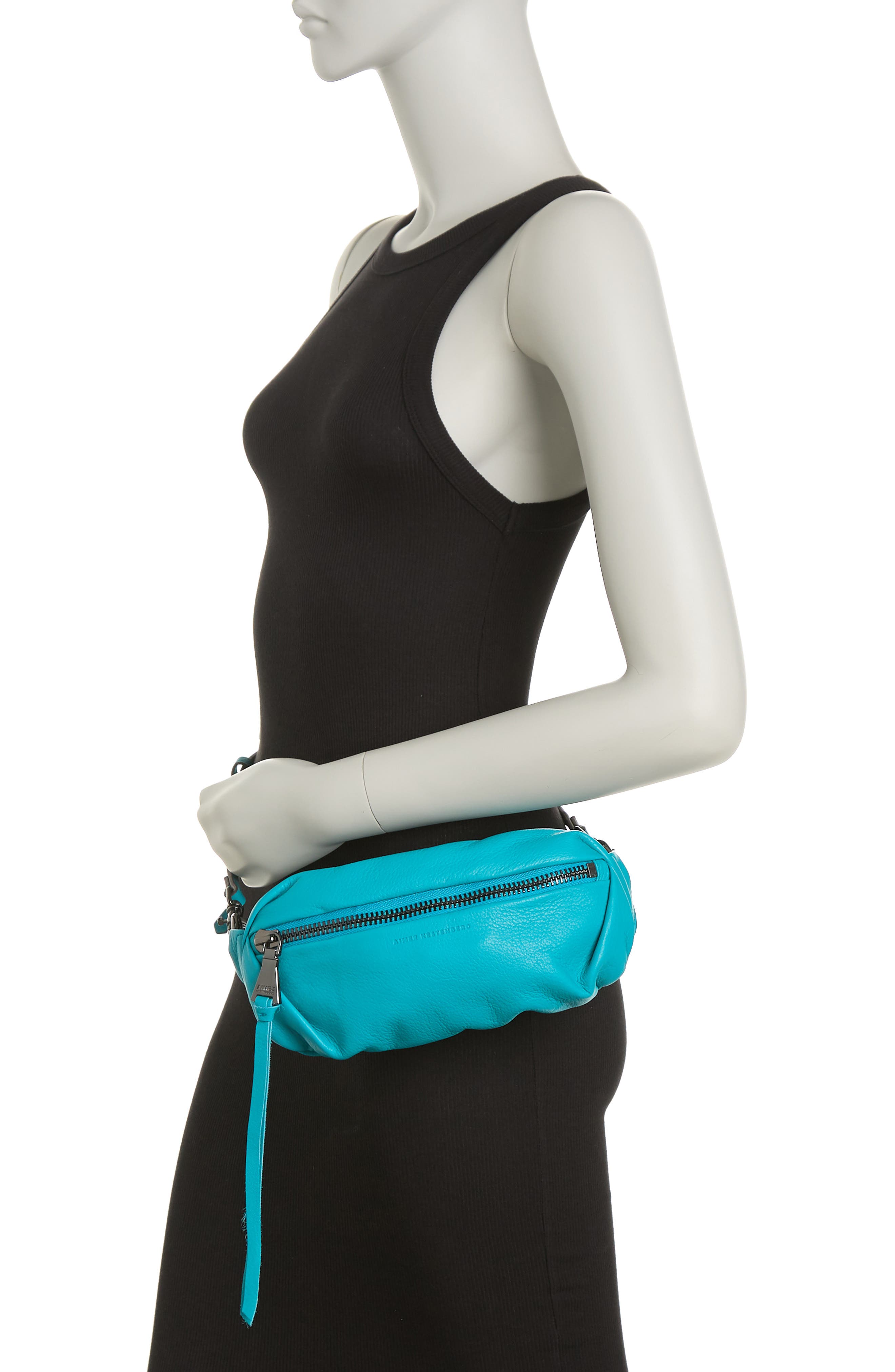 KESTENBERG Milan Crossbody Bag, Alternate, color, BLUE BIRD