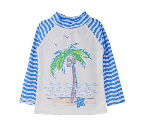 Sustainably Made UPF 50+ Kids' Graphic Rash Guard Swim Top