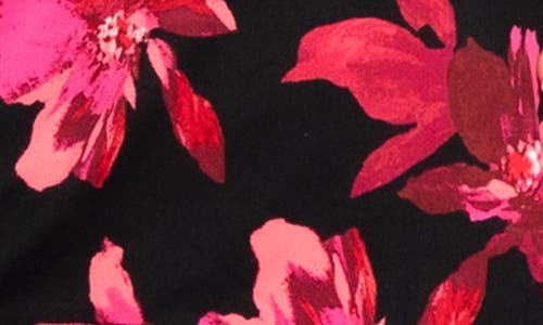 In Bloom By Jonquil Hazel Floral Camisole Long Pajamas In Black