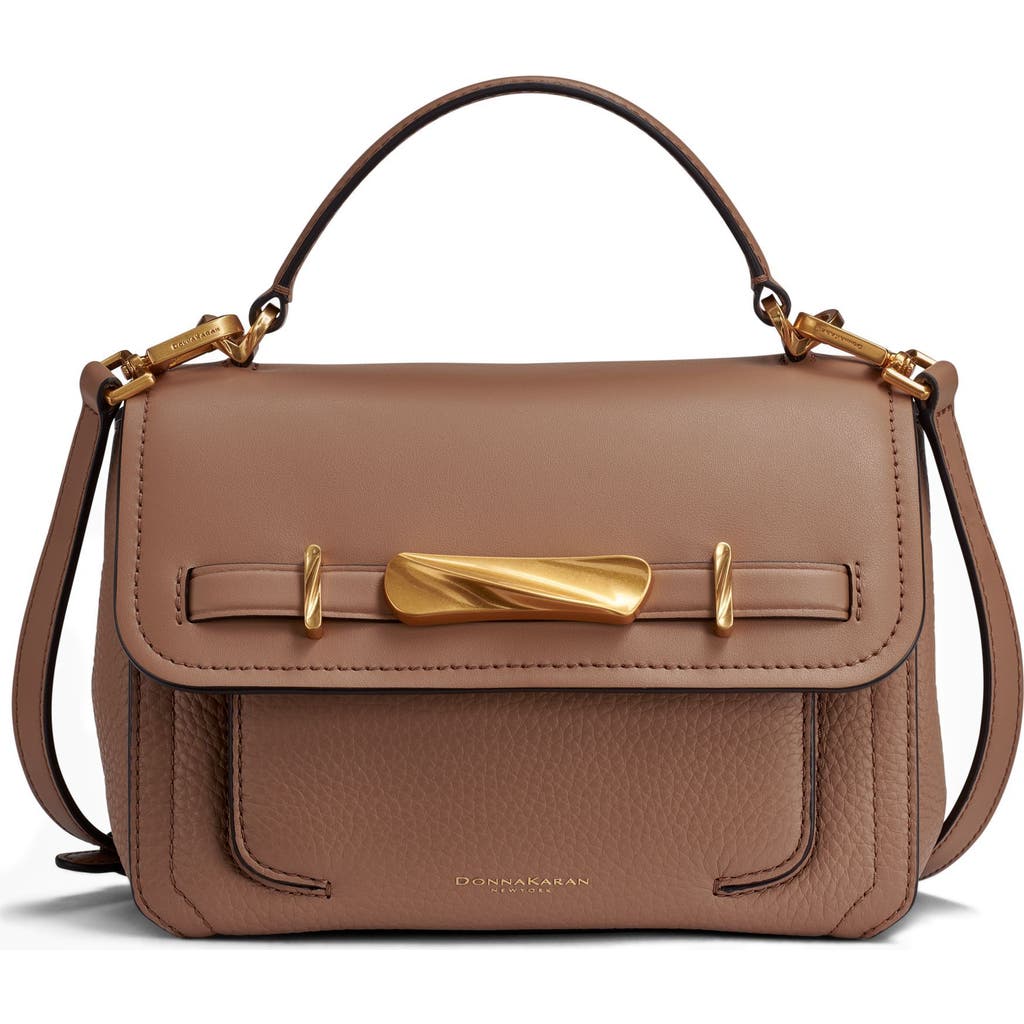 Donna Karan Oceanside Crossbody Bag In Toasted Almond