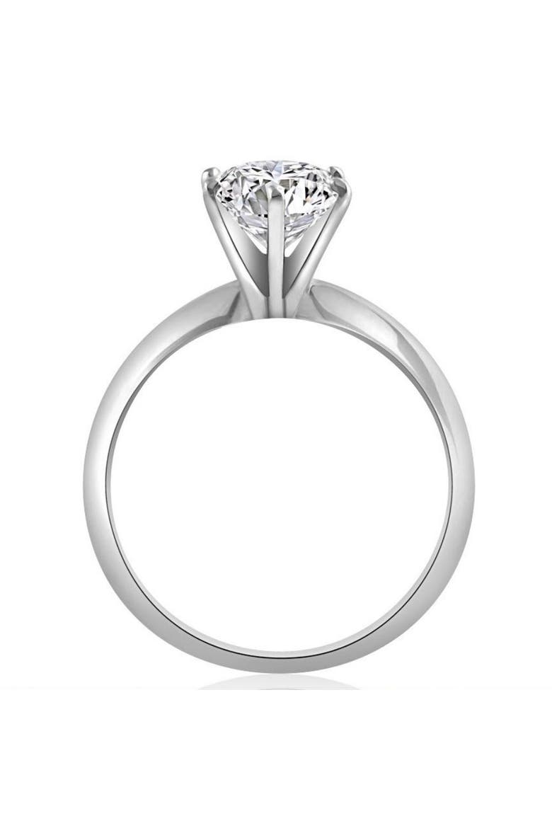 2CT Platinum Pear Shape Diamond 6-Prong Solitaire Engagement Ring Lab Grown, Alternate, color, Platinum