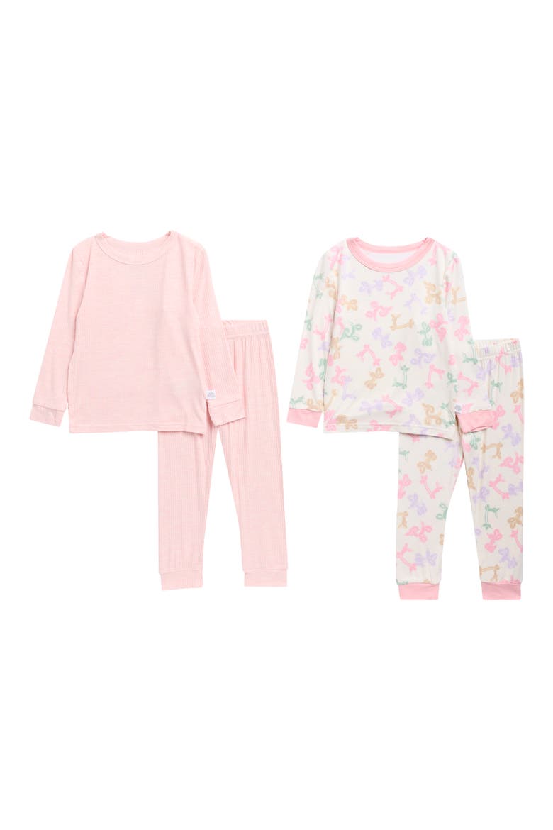 Kids' Snug Fit 4-Piece Pajamas, Main, color, MULTI