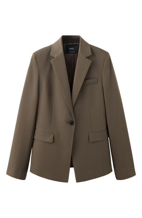 Notch Collar Blazer