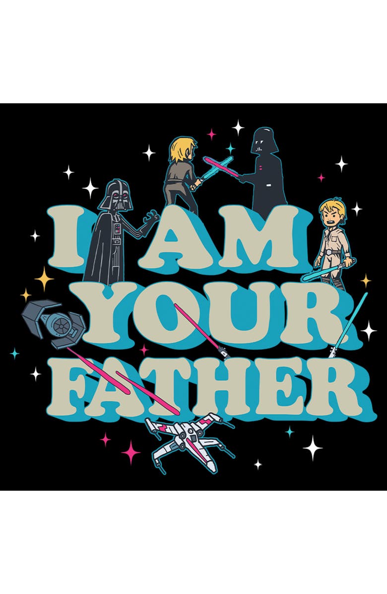 Star Wars: The Empire Strikes Back Men's Star Wars The Empire Strikes Back Cartoon I Am Your Father Graphic T-Shirt, Alternate, color, Black